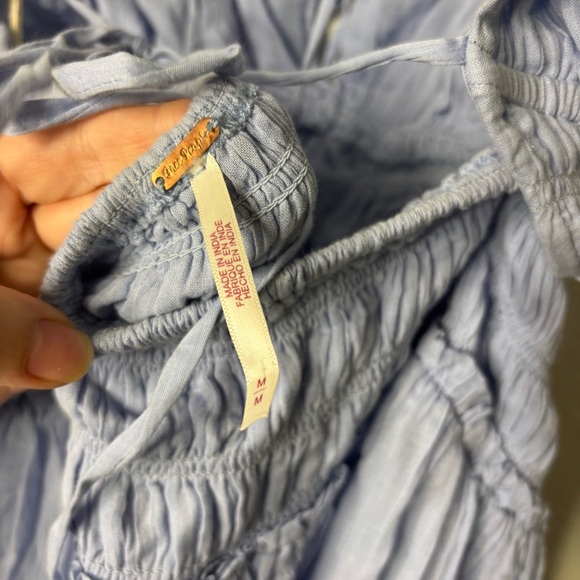 Free People Feeling Bonita Maxi Backless Dress in Blue Heron Size Medium - Picture 5 of 8